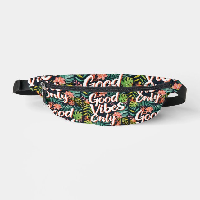 Good Vibes Only Tropical  Bum Bags (Front)