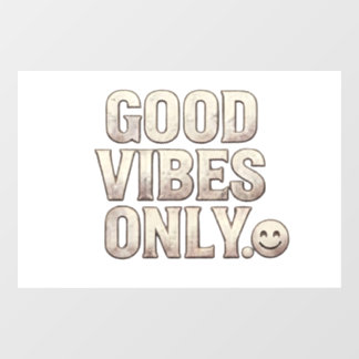 Good Vibes Only Typography Sticker & Gift | Positi
