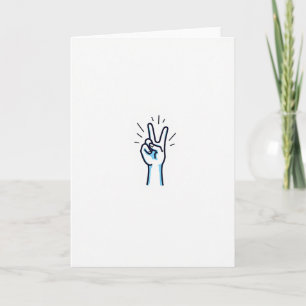 Good Vibes Peace Sign Card