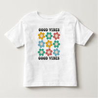 Good Vibes Retro Colourful Daisy Flowers