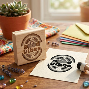 Good Vibes Rubber Stamp