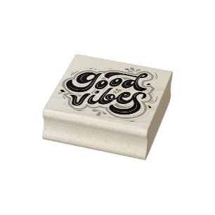 Good Vibes Rubber Stamp