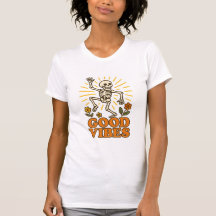 “Good Vibes” Skeleton T-Shirt – Retro Funny Dance 