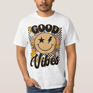 Good Vibes Smiley Face T-Shirt