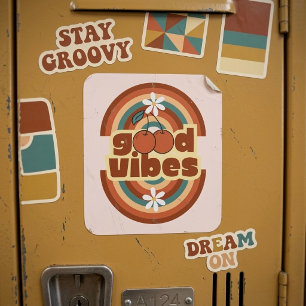 Good Vibes Square Sticker