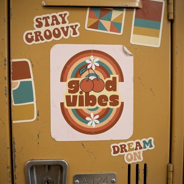 Good Vibes Square Sticker (Creator Uploaded)