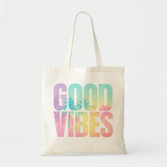 Good Vibes Summer Tote Bag (Front)