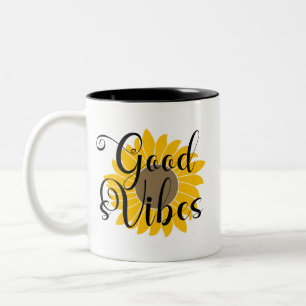 Good Vibes Sunflower    Coffee Mug