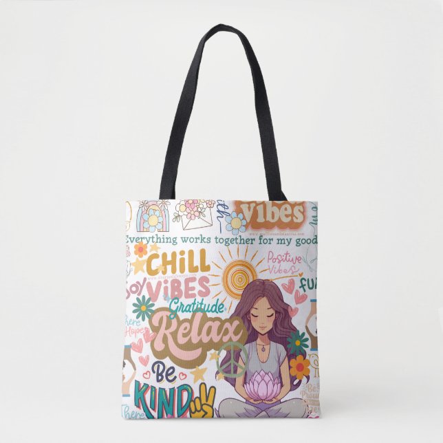 Good Vibes Tote Bag (Front)