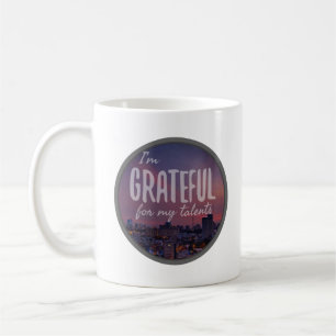 good vibes words for self improvement coffee mug