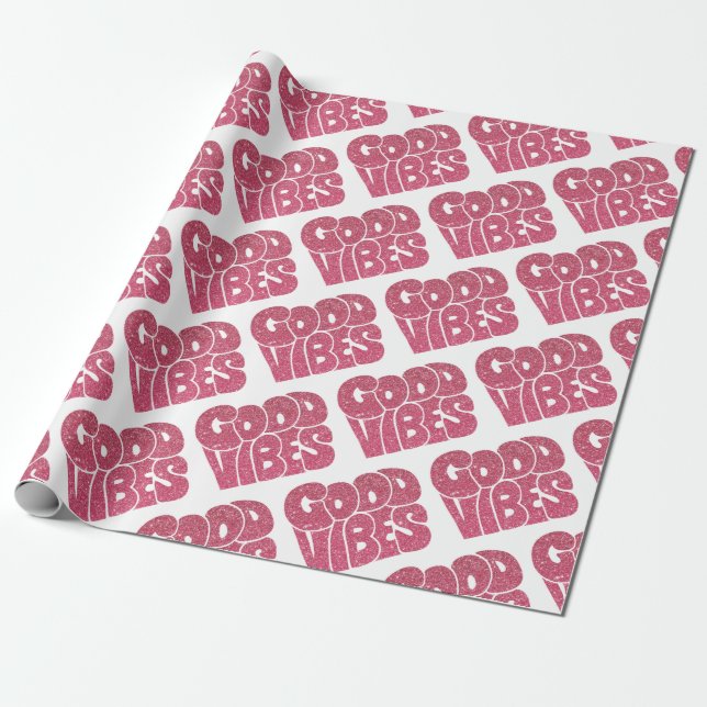 Good Vibes Wrapping Paper (Unrolled)