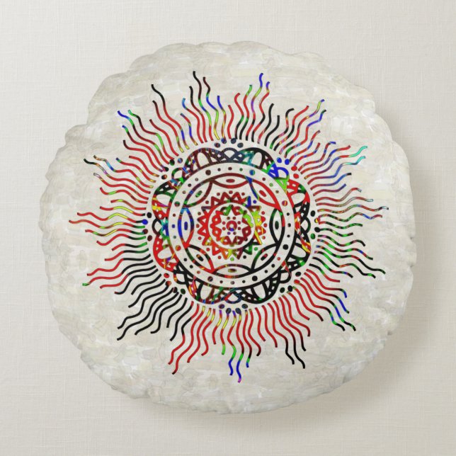Good Vibrations Round Cushion (Front)
