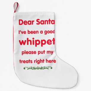 good  whippet small christmas stocking