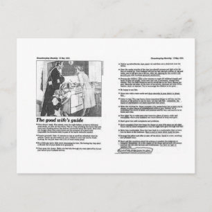 good wife postcard