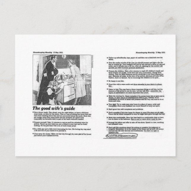 good wife postcard (Front)