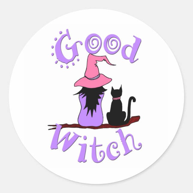 Good Witch Classic Round Sticker (Front)
