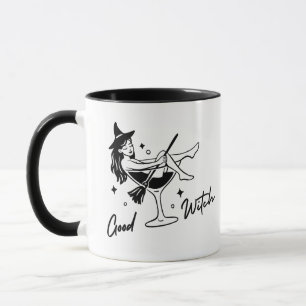 Good Witch   Cocktail Hour Magic Halloween Playful Mug