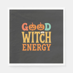 Good Witch Energy Halloween Pumpkin Design_1 Napkin