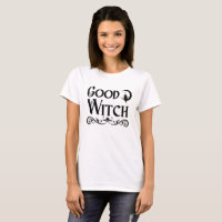 Good Witch Owl Black and White Halloween 