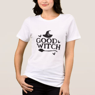 Good Witch, Witch Hat, Halloween T-Shirt Tri-Blend Shirt