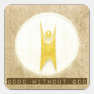 Good Without God Square Sticker