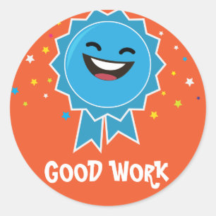 Good work educational sticker
