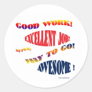 GOOD WORK STICKER