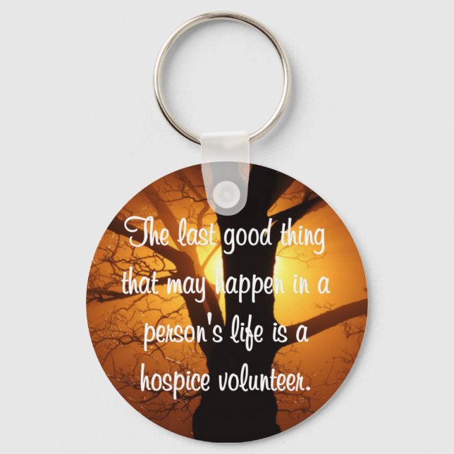 Good Works of the Hospice Volunteer Key Ring (Front)
