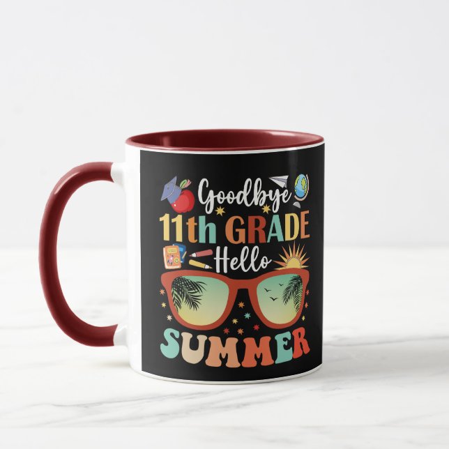 Goodbye 11th Grade Hello Summer Mug (Left)