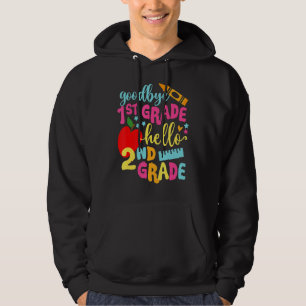 Goodbye 1st Grade Class Of 2033 Graduate Hello 2nd Hoodie