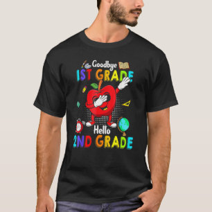 Goodbye 1st Grade Hello 2nd Grade Cute Dabbing App T-Shirt