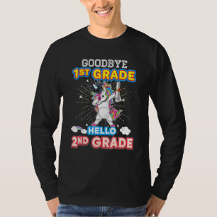 Goodbye 1st Grade Hello 2nd Last Day Of School Gra T-Shirt