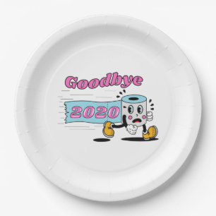 Goodbye 2020 - It’s finally over Paper Plate
