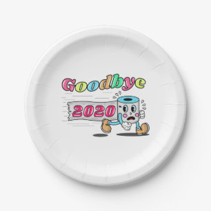 Goodbye 2020 - It’s finally over Paper Plate