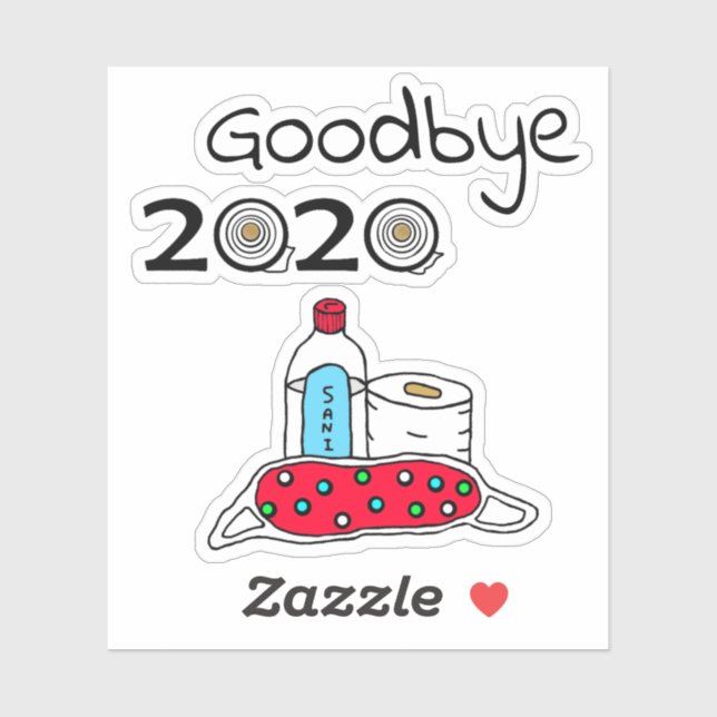 Goodbye 2020 New Year's Scrapbooking or Card Makin (Sheet)