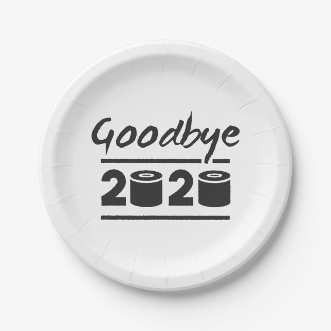 Goodbye 2020 Toilet paper – it’s finally over Paper Plate (Front)