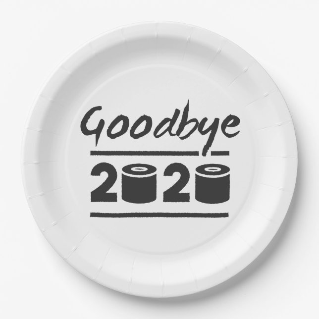 Goodbye 2020 Toilet paper – it’s finally over Plate (Front)