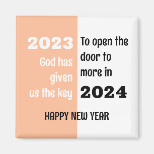 Goodbye 2023 Hello 2024 Happy New Year Magnet