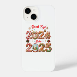 Goodbye 2024 Hello 2025 Happy New Year Design iPhone 14 Case