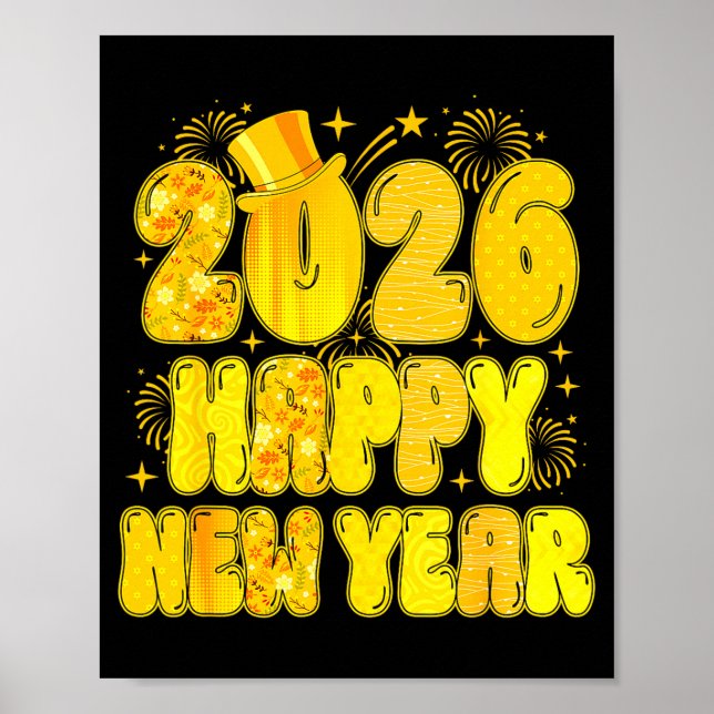 Goodbye 2025 Happy New Year 2026 Women Girl Kids  Poster (Front)
