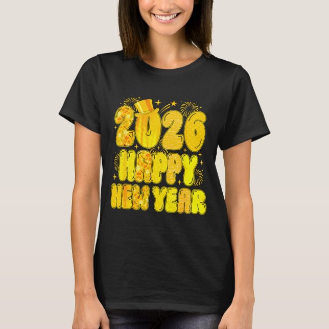 Goodbye 2025 Happy New Year 2026 Women Girl Kids  T-Shirt (Front)