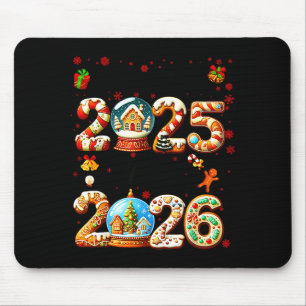Goodbye 2025 Hello 2026 Christmas And Happy New Ye Mouse Pad