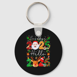 Goodbye 2025 Hello 2026 Happy New Year's Eve Chris Key Ring