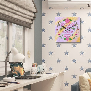 GOODBYE 20XX HELLO 20XX SQUARE WALL CLOCK