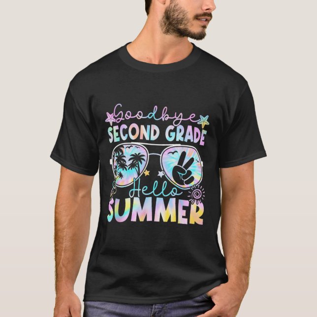 Goodbye 2nd Grade Hello Summer Second Grade Last D T-Shirt (Front)