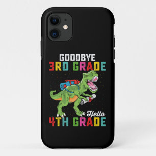 Goodbye 3rd Grade Hello 4th Grade T Rex Dinosaur iPhone 11 Case