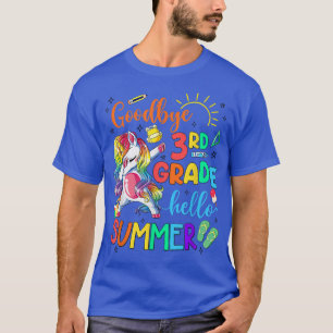 Goodbye 3rd Grade Hello Summer Unicorn 2022 Class T-Shirt