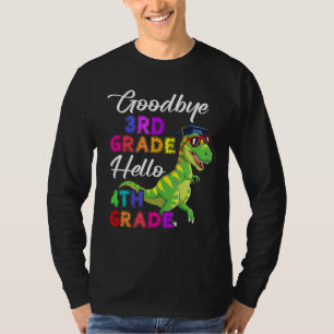 Goodbye 3rd Hello 4th Grade Graduation Dinosaur T-Shirt