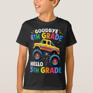 Goodbye 4th Grade Monster Truck Graduation  T-Shirt