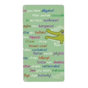 Goodbye and Good luck from Group, Alligator